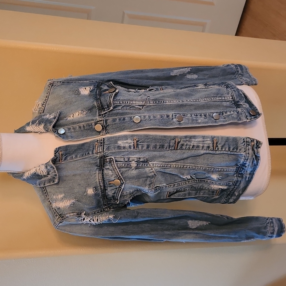 Bp brand distressed denim jacket